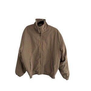 Vintage London Fog Size Medium Men’s Lined Wind Breaker Full Zip Jacket Beige